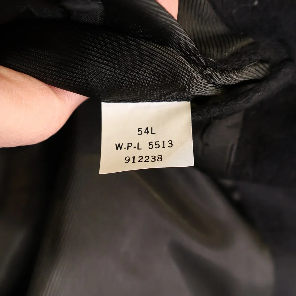 Mens 54L 100% Camel Hair Blazer Jacket Black 2-Button Sport Coat Vintage Luxury